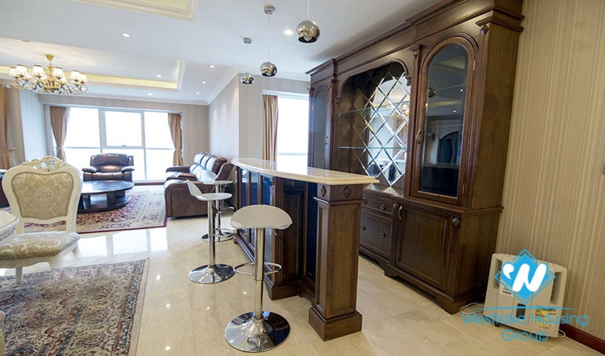 Spacious high floor 4 bedrooms apartment for rent in Ciputra, Tay Ho, Hanoi